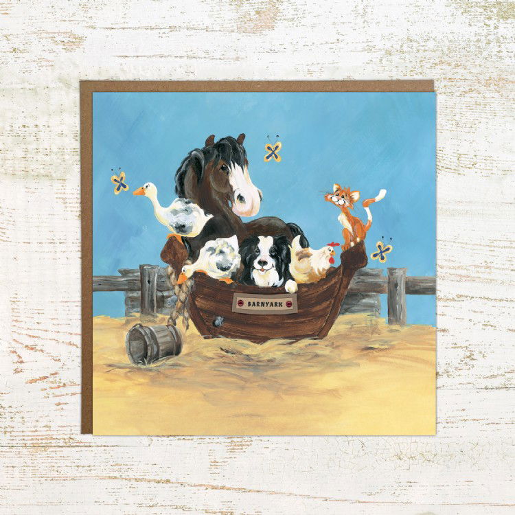Barnyark - Farm animals birthday card