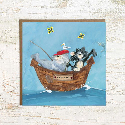 Cat's Ark - Cat Birthday Card