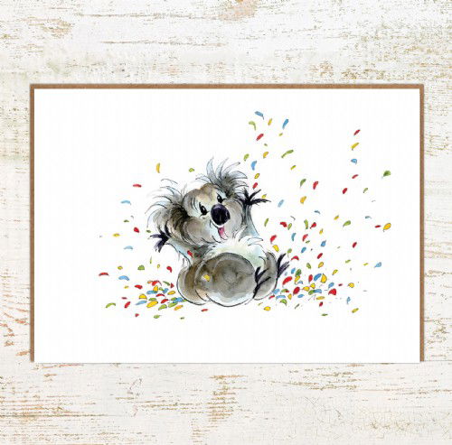 Koala Me Happy Too - Koala birthday card