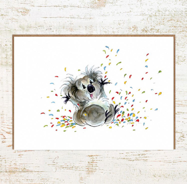 Koala Me Happy Too - Koala birthday card