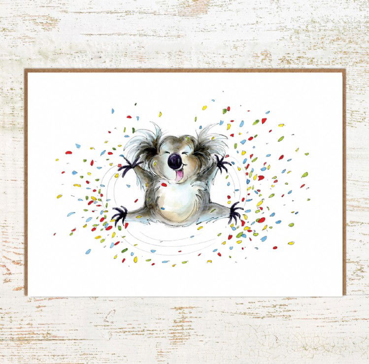 Koala Me Happy - Koala Greeting and Birthday Card