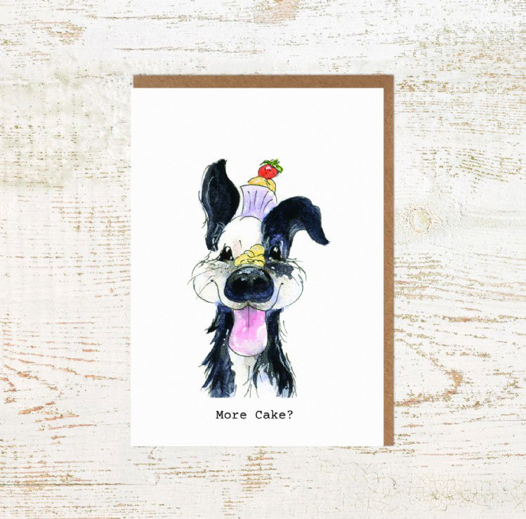 More Cake Toy Fox Terrier Birthday Card